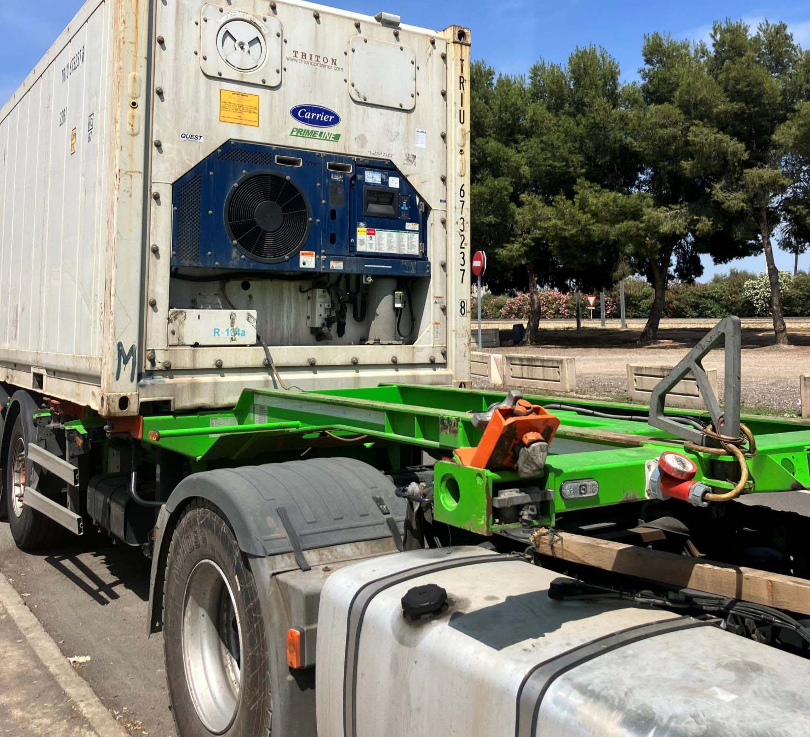 Contenedor sobre plataforma Reefer Contenedor sobre plataforma Reefer